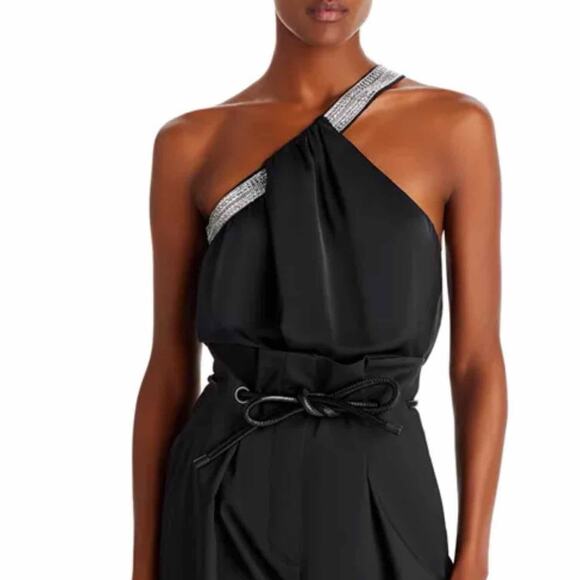 RAMY BROOK Socall Asymmetric Embellished Top Navy Casual Size XXS - Picture 2 of 11